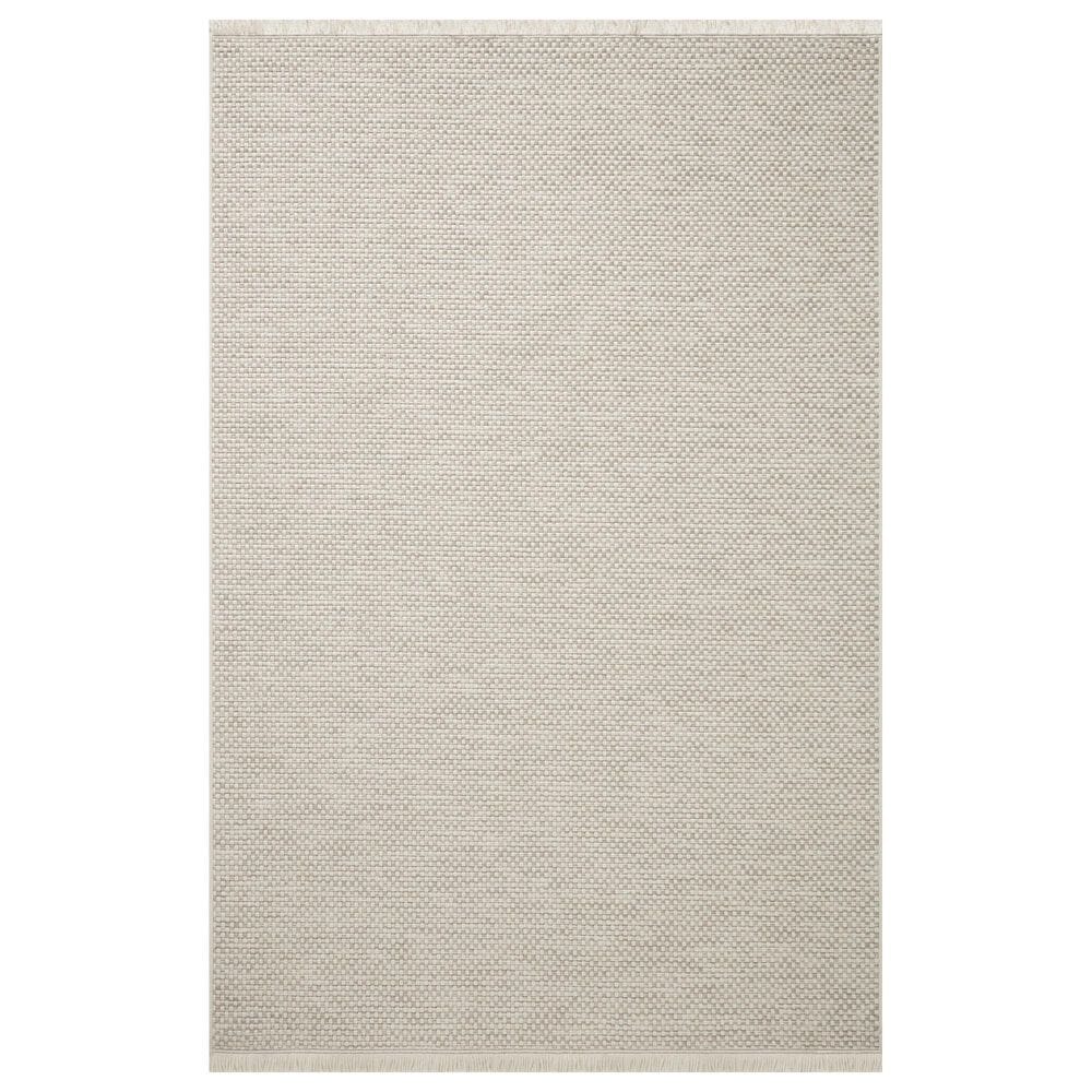 Amber Lewis x Loloi Malibu MAB-05 2"3" x 3"9" Ivory and Dove Indoor/Outdoor Area Rug, , large