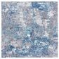 Safavieh Aston 5"3" Square Navy and Grey Area Rug, , large