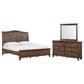 Riva Ridge Oxford 3-Piece Queen Sleigh Bedroom Set in Cocoa with USB Ports, , large