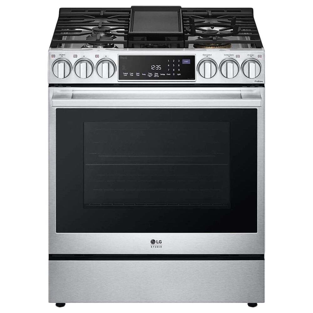 LG Studio 6.3 Cu. Ft. Slide-in Gas Range with ProBake Convection in Stainless Steel, , large