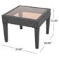 Hearth and Haven Antibes Patio Side Table in Grey, , large