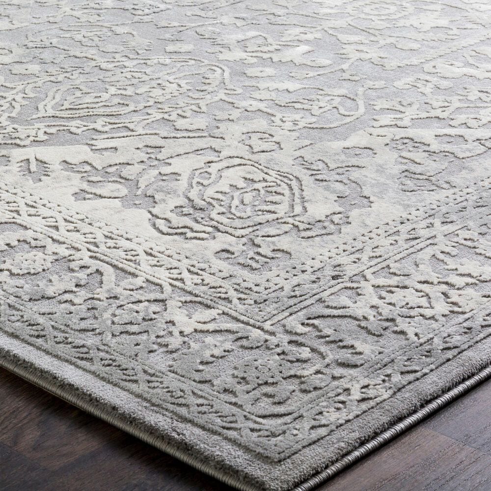 Surya Tibetan 9&#39;3&quot; x 12&#39;3&quot; Charcoal, Ivory and Tan Area Rug, , large