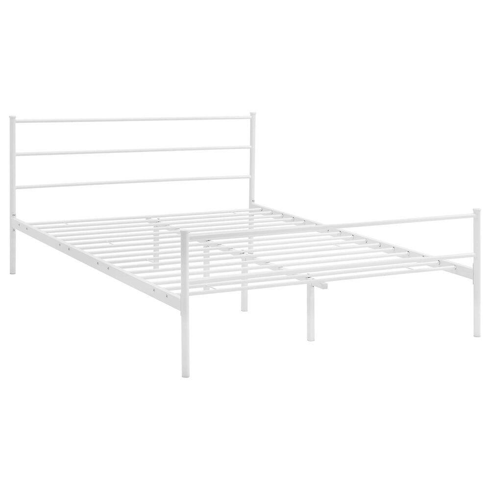 Modway Alina Full Platform Bed Frame in White, , large