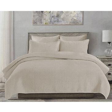 US Home Brands Caledonia 3-Piece King Quilt Set in Taupe, , large