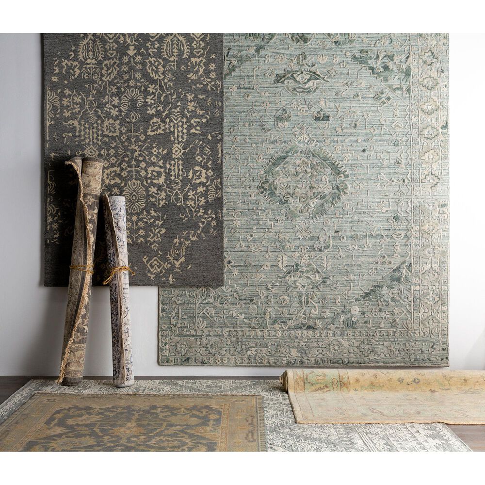 Surya Tunus 9&#39; x 12&#39; Medium Gray, Ink and Beige Area Rug, , large