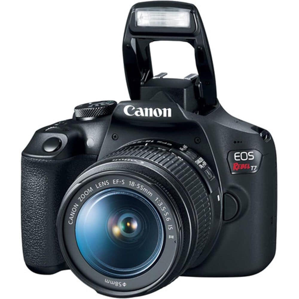 Canon EOS Rebel T7 DSLR Camera with 18-55mm Lens in Black, , large