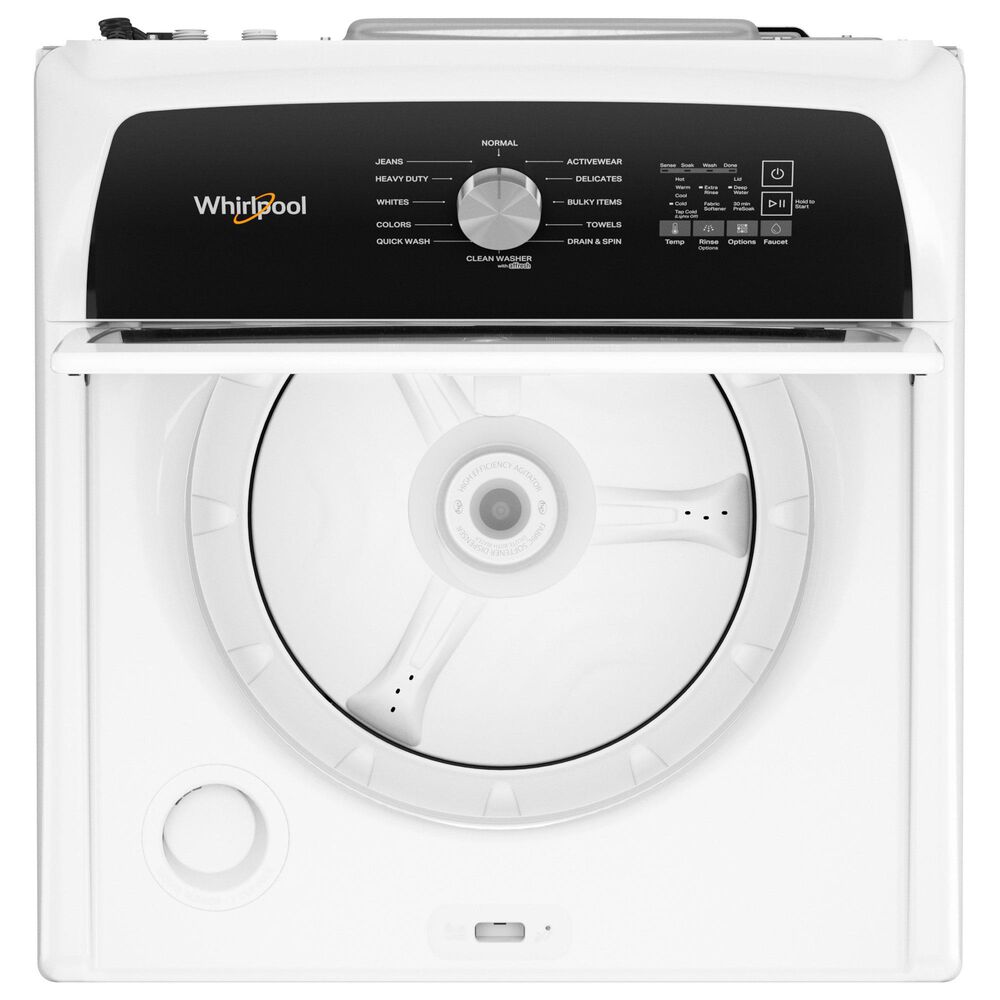 Whirlpool 4.5 Cu. Ft. Top Load Agitator Washer and 7 Cu. Ft. Gas Dryer Laundry Pair in White, , large