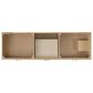 37B Mauri 72" Double Bathroom Vanity with Metal Base in Warm Oak with High-Profile 4" White Composite Stone Top, , large