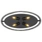 Golden Lighting Bailey 24" Flush Mount in Matte Black, , large