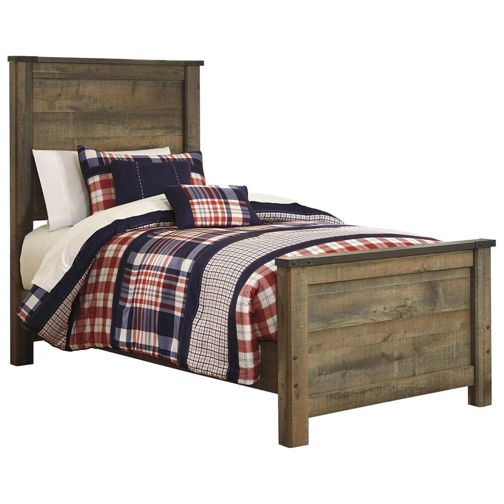 Ashley Trinell Twin Panel Bed in Brown, , large