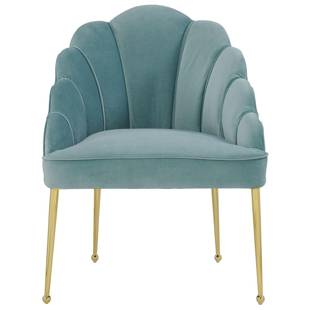 Tov Furniture Daisy Velvet Chair in Sea Blue NFM