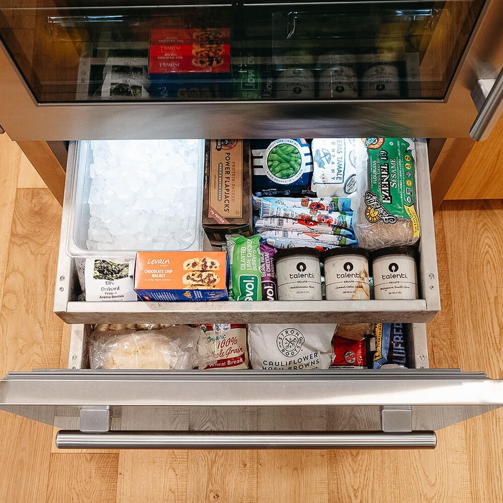 True Residential 22.6 Cu. Ft. Bottom Freezer Refrigerator with Right Hinge and Glass Door in Stainless Steel, , large