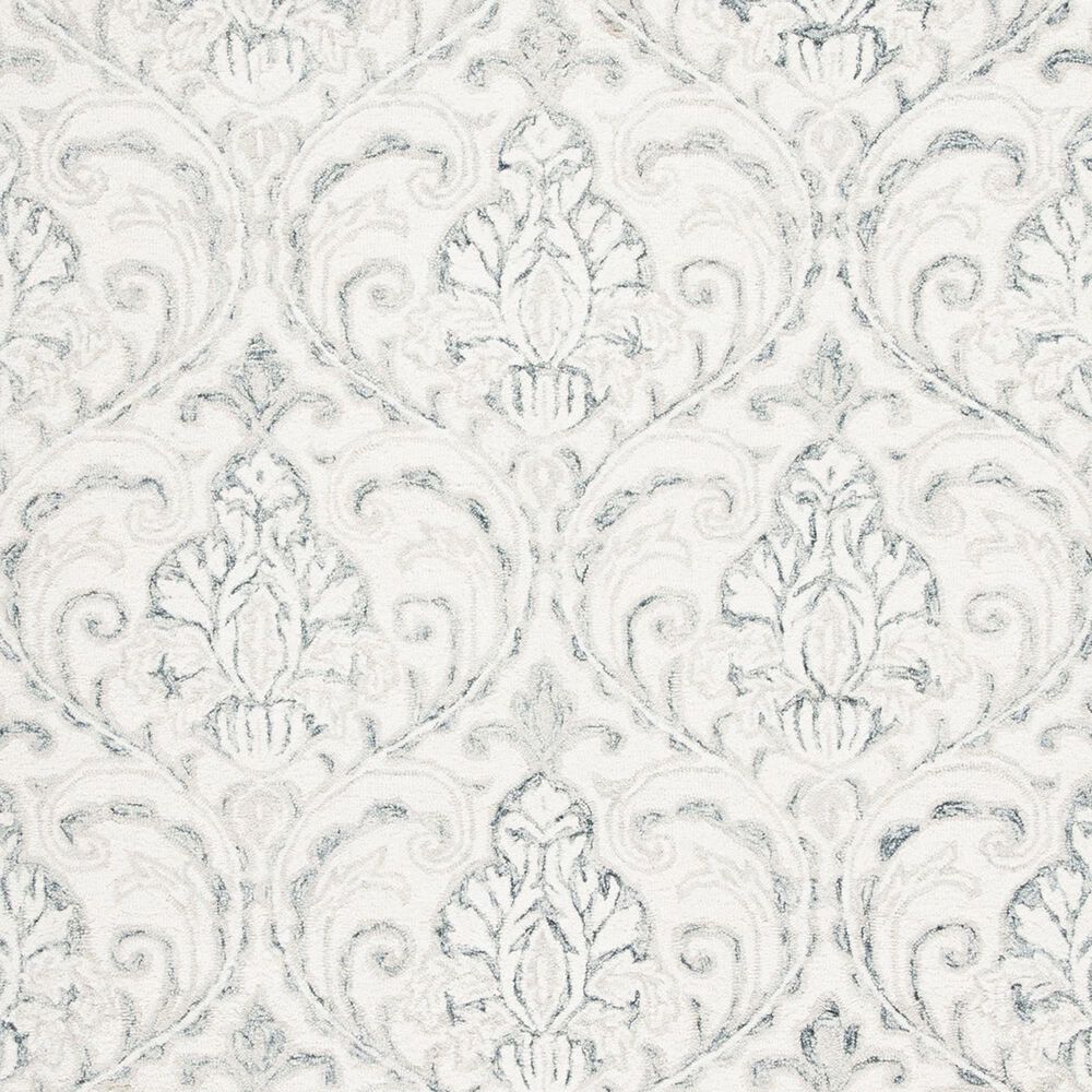 Safavieh Micro-Loop Damask 2&#39;3&quot; x 11&#39; Ivory and Grey Runner, , large