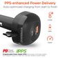 Hypercel SpeedBoost 3-in-1 Fast Car Charger with Retractable 30W USB-C PD Cable in Black, , large