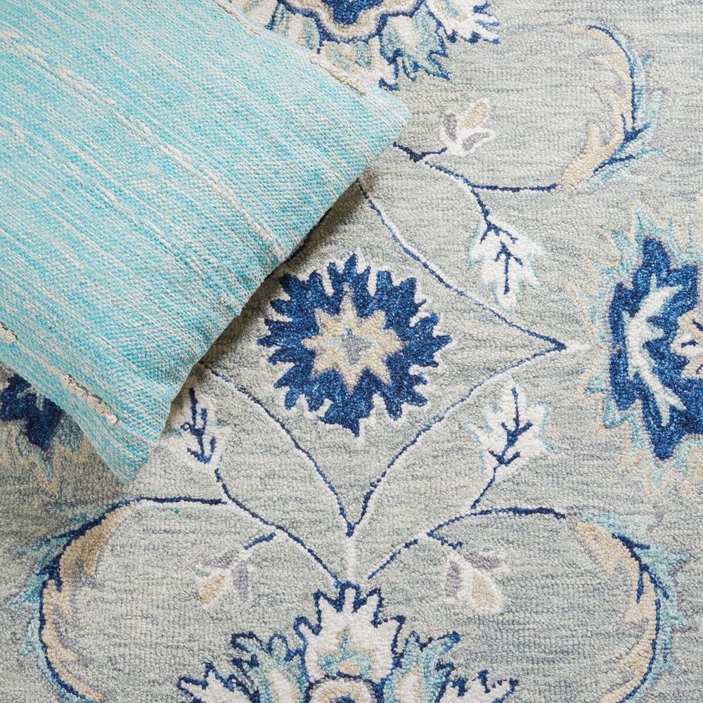 Safavieh Micro-Loop MLP387F 4&#39; x 6&#39; Gray and Blue Area Rug, , large