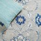 Safavieh Micro-Loop MLP387F 4" x 6" Gray and Blue Area Rug, , large