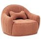 Jennifer Taylor Home Louie 30.5" Modern Dog Sofa Bed with Bone Pillow in Spice Orange, , large
