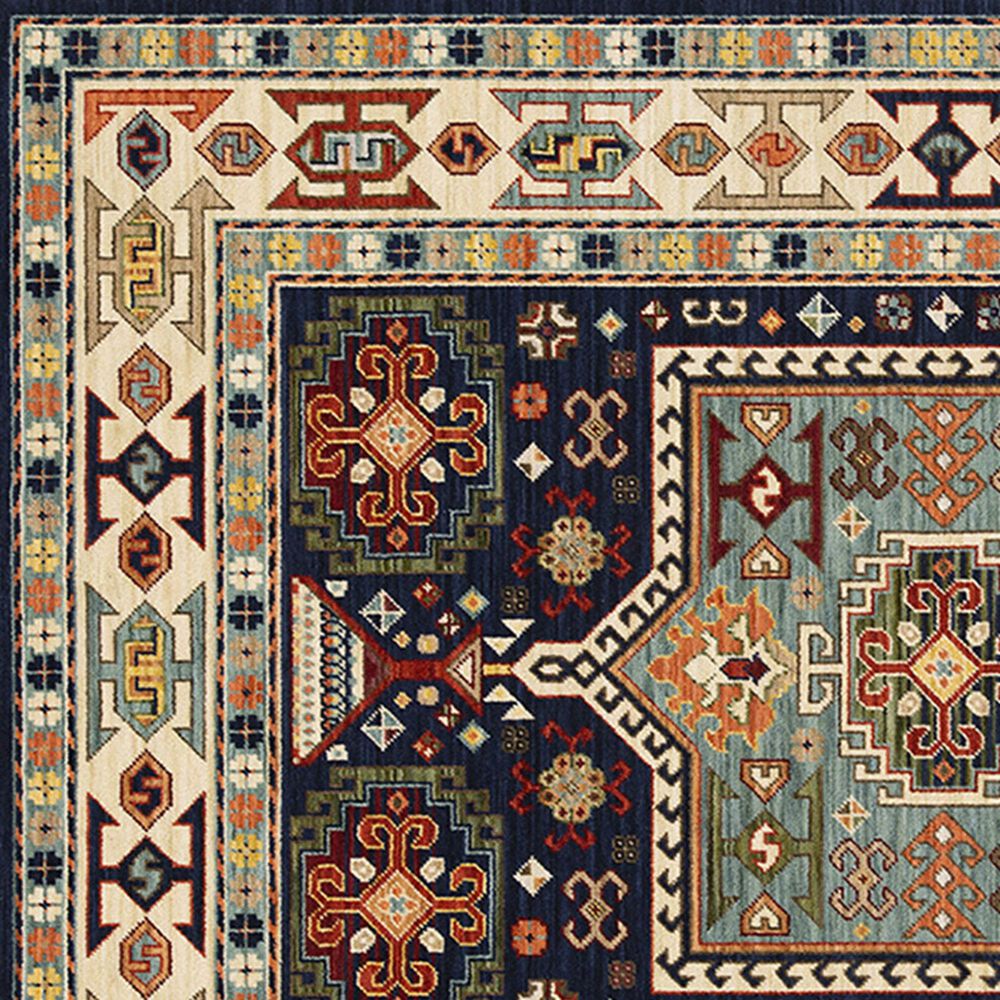 Oriental Weavers Lilihan Medallion 041H6 7&#39;10&quot; x 10&#39;10&quot; Blue Area Rug, , large