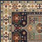 Oriental Weavers Lilihan Medallion 041H6 7"10" x 10"10" Blue Area Rug, , large