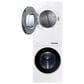 Samsung Bespoke 4.6 Cu. Ft. Washer and 7.6 Cu. Ft. Electric Dryer Stack Laundry in White, , large