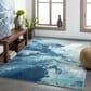 Surya Bodrum 5"3" x 7"3" Ivory, Gray, Navy, Aqua and Blue Area Rug, , large