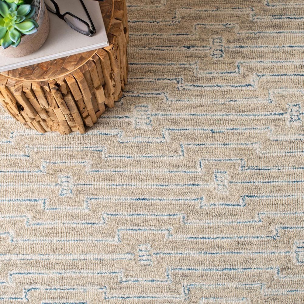 Safavieh Micro-Loop MLP178F 4&#39; x 6&#39; Light Grey and Ivory Area Rug, , large