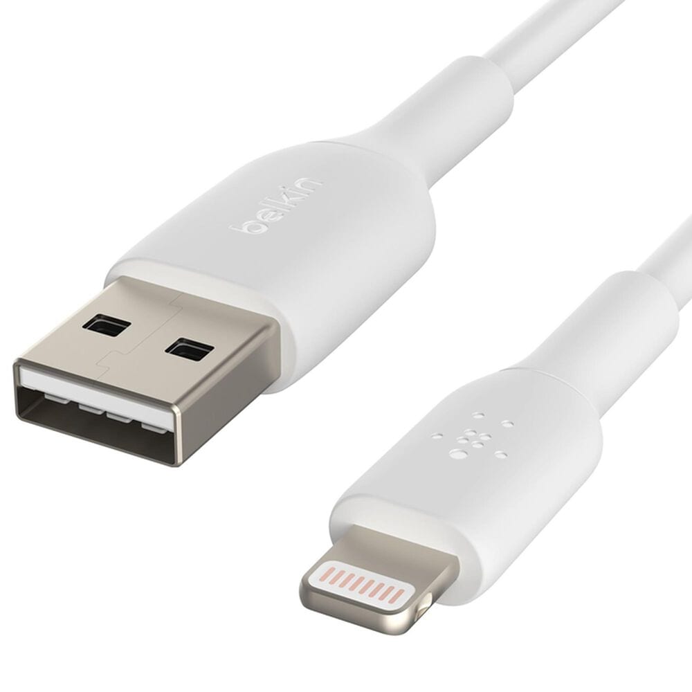 Belkin BoostCharge 10 Ft USB-A to Lightning Cable in White, , large