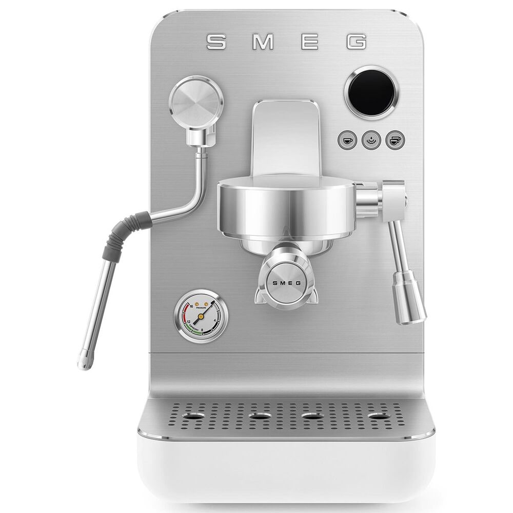SMEG 57 Oz Espresso Coffee Machine in White, , large