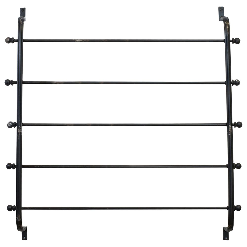 VIP Home and Garden 5-Tier Metal Ribbon Rack in Black, , large