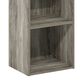 HOMLUX 2-Tier Open Shelf Bookcase in French Oak, , large