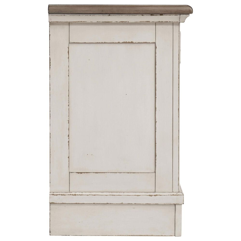 Ashley Realyn 5-Piece King Bedroom Set in Chipped White and Distressed, , large