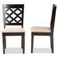 Baxton Studio Ramiro Side Chair in Dark Brown (Set of 2), , large