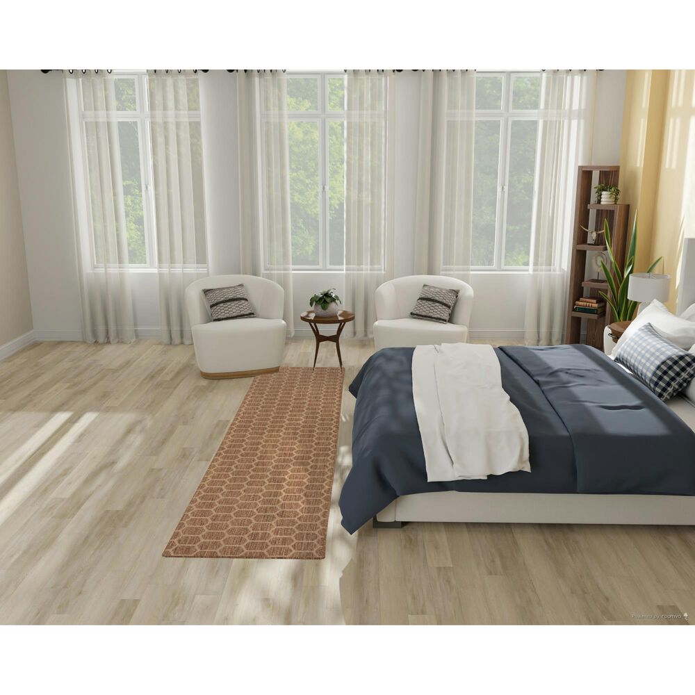 Nourison Twist Reversible 2&#39;2&quot; x 10&#39; Natural Indoor/Outdoor Runner, , large