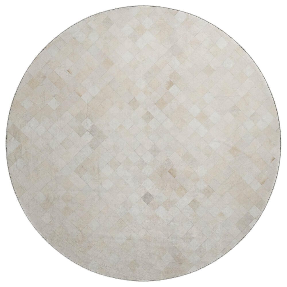 Dalyn Rug Company Bozeman BM2 Linen 8" Round Area Rug, , large