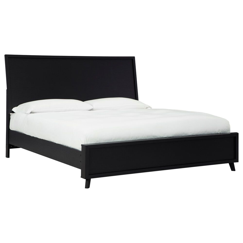Ashley Danziar King Bed and Two Nightstands in Matte Black, , large