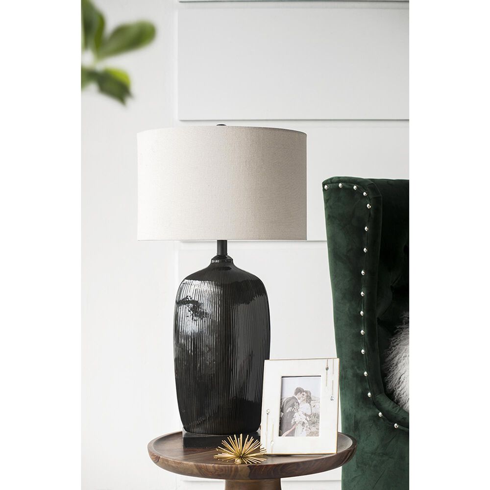 A&amp;B Home Bottle Table Lamp in Black, , large