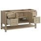 James Martin Vanities Breckenridge 60" Single Bathroom Vanity in Whitewashed Oak with 3 cm Arctic Fall Solid Surface Top and Rectangular Sink, , large