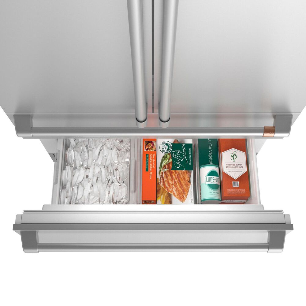 Cafe 20.1 Cu. Ft. French Door Refrigerator with Temperature Control in Stainless Steel, , large