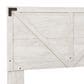 Ashley Shawburn Queen Panel Platform Bed in White/Dark Charcoal, , large