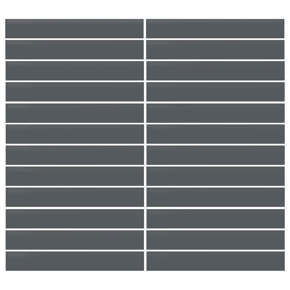 Dal-Tile Color Wheel Matte Chalkboard 12" X 10" Ceramic Mosaic Sheet, , large