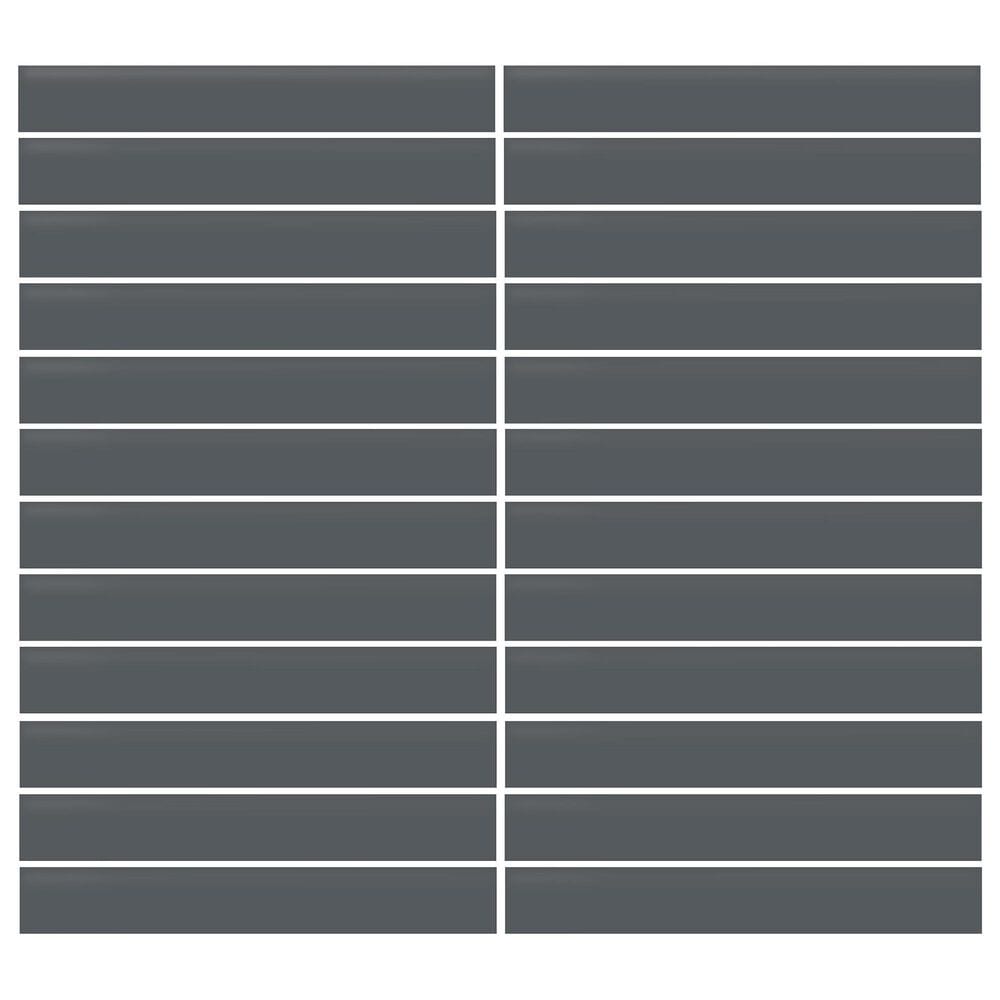 Dal-Tile Color Wheel Matte Chalkboard 12" X 10" Ceramic Mosaic Sheet, , large
