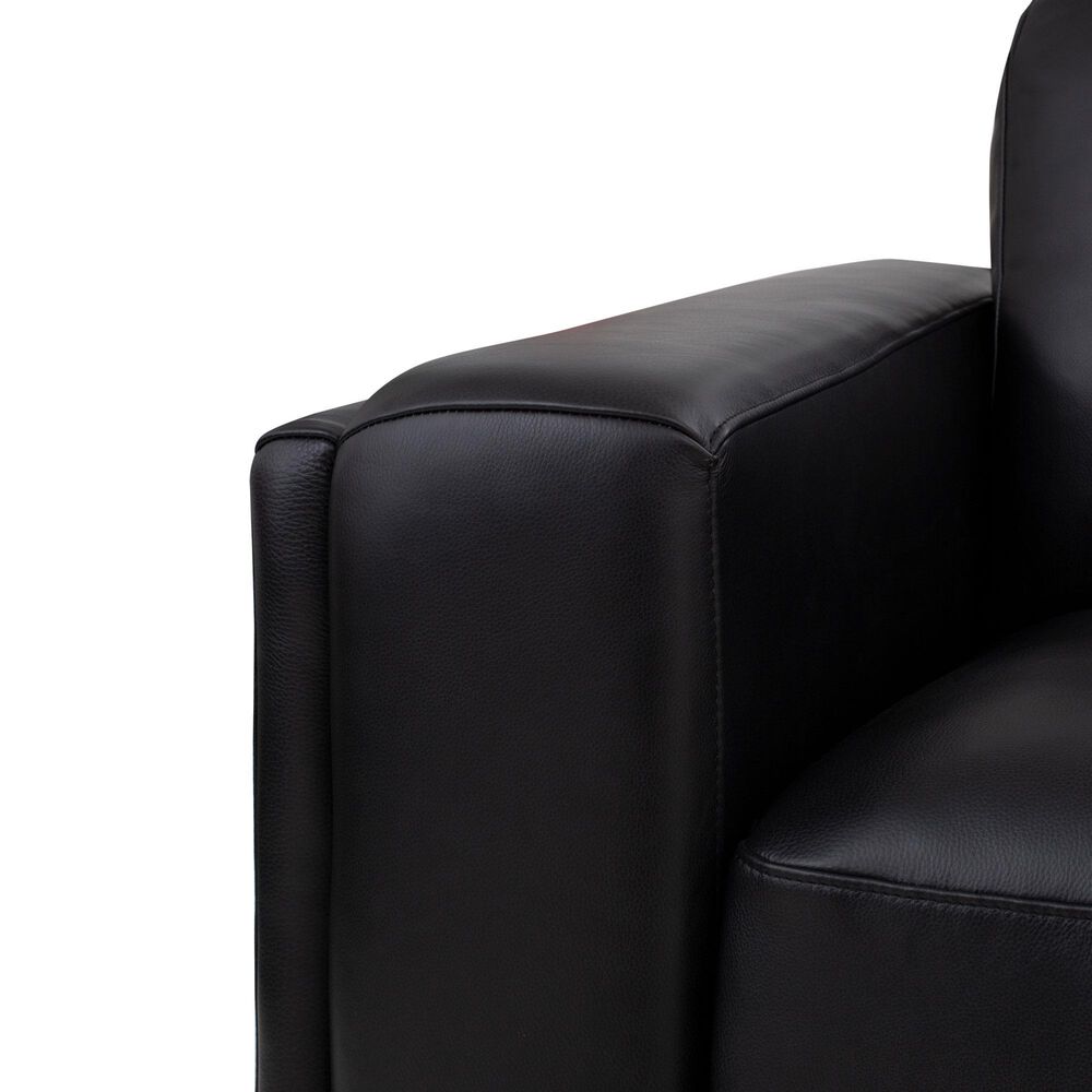 Italiano Furniture Luca Accent Chair in Black, , large