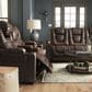 Ashley Owner"s Box Power Reclining Loveseat with Console in Thyme, , large