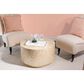 Linon Home Decor Perrin Coffee Table in Gold and Ivory, , large