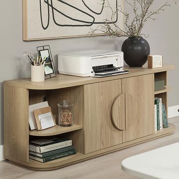 Sauder 60" TV Credenza in Harmony Ash, , large