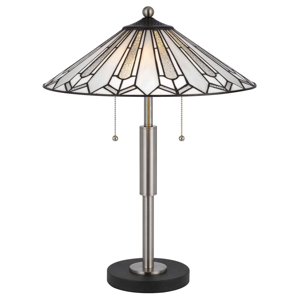 Cal Lighting Muirfield Tiffany Table Lamp in Bronze, , large