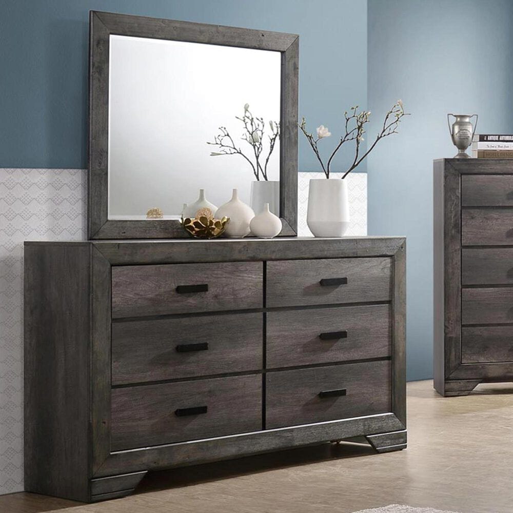 Mayberry Hill Nathan Dresser and Mirror in Grey Oak, , large