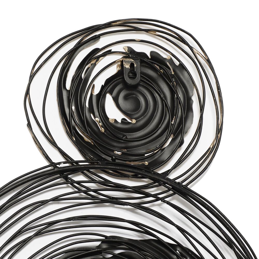 Maple and Jade 27&quot; x 42&quot; Abstract Wall Decor in Gold, Silver and Black, , large