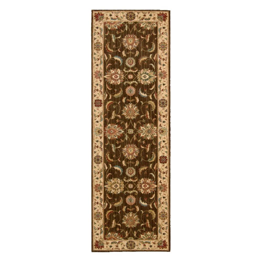 Nourison Living Treasure LI04 2'6" x 8' Brown Runner, , large