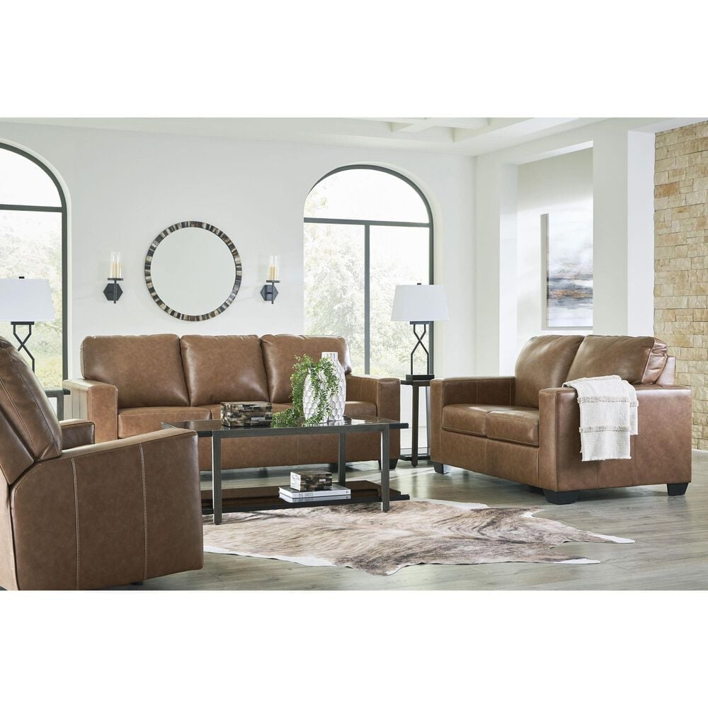 Ashley Bolsena Stationary Queen Sofa Sleeper in Caramel, , large